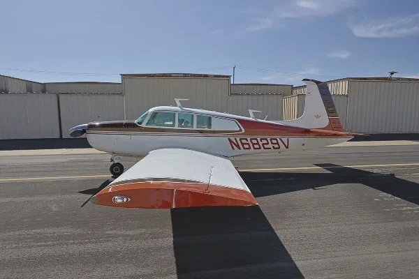 Marketing image of a 1971 Mooney M20F Executive.