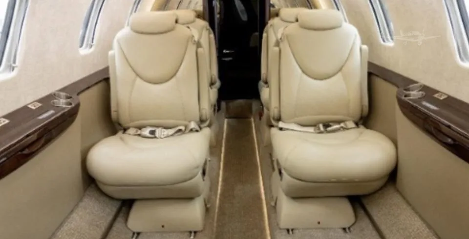 Cabin interior of a 2020 CESSNA CITATION XLS+.