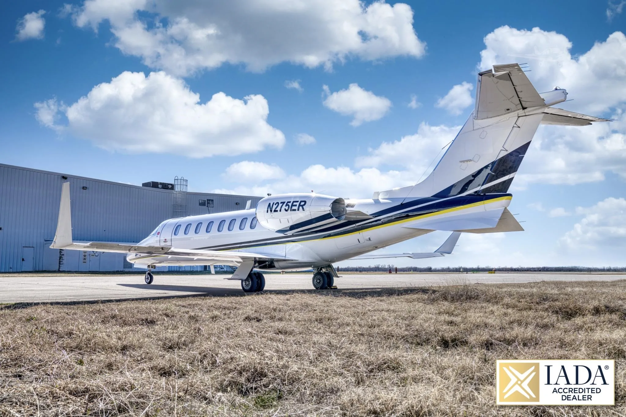 Exterior view of a 2005 LEARJET 45XR, N275ER.