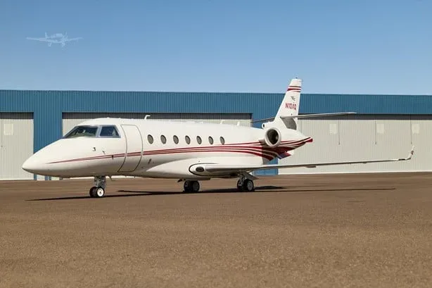 Exterior view of a 2007 Gulfstream G200.