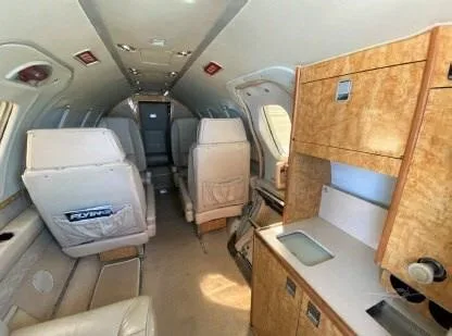 Cabin interior of a 1977 CESSNA CITATION ISP.