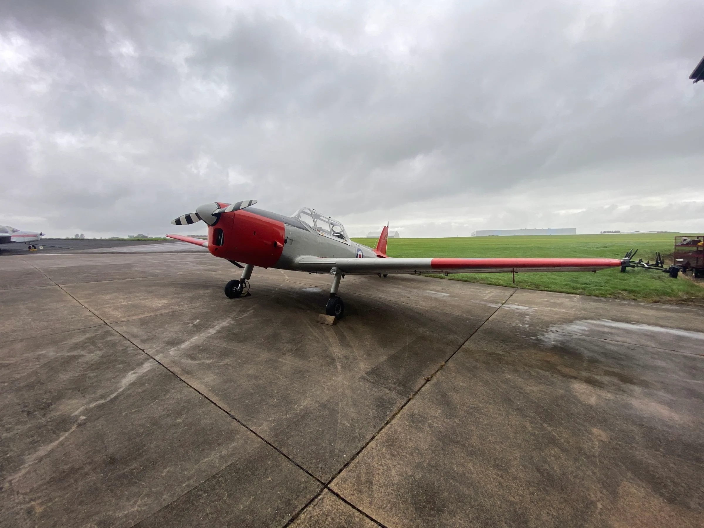 Exterior view of a 1952 de Havilland DHC-1 Chipmunk Mk 22.