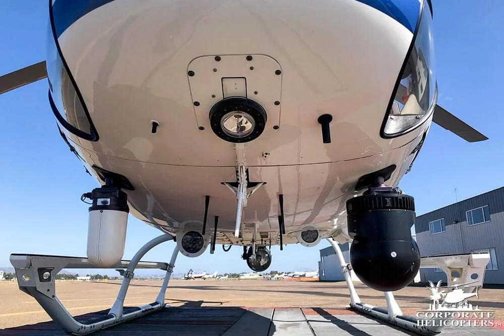 Engine detail of a 2011 Eurocopter AS350 B2.
