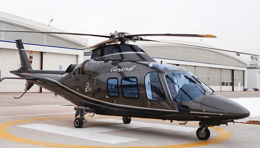 Exterior view of a 1981 AGUSTA A109A MK II.
