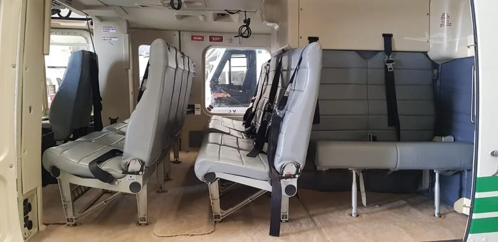 Cabin interior of a 2009 BELL 412EP.