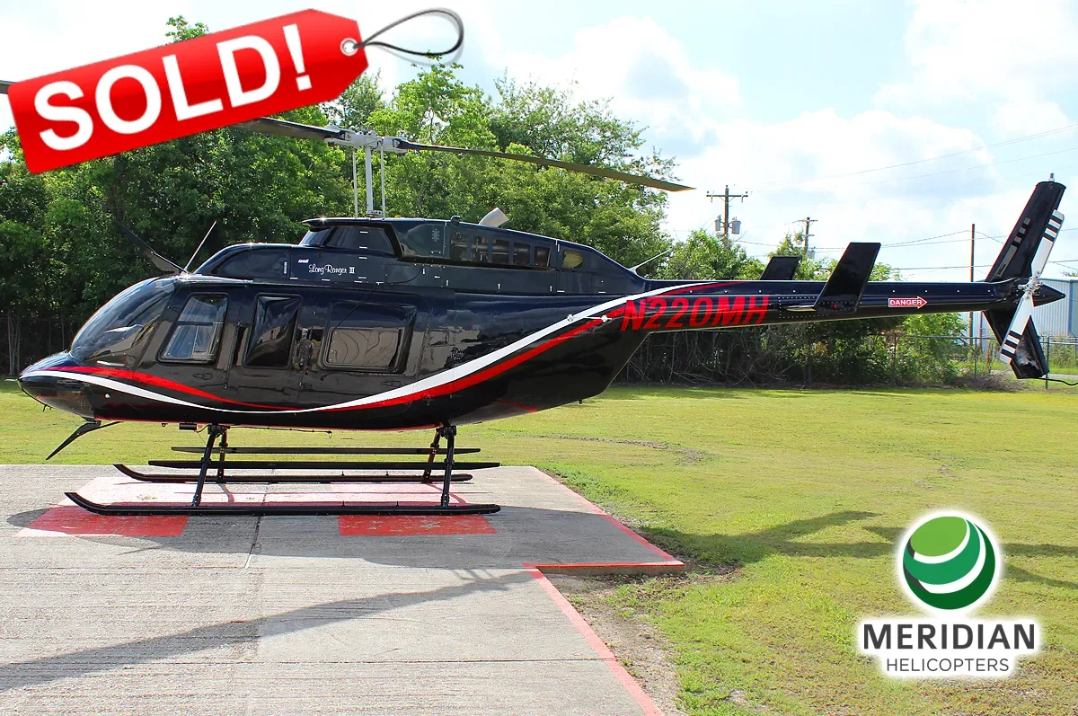 Exterior view of a 2007 Bell 206L4 LongRanger, N62HP.