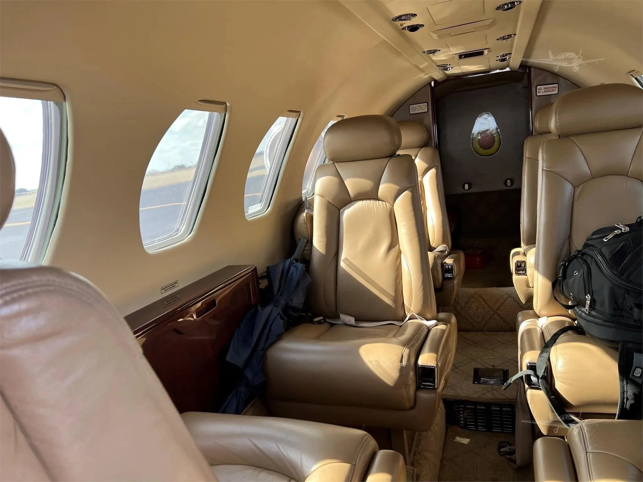 Cabin interior of a 1990 CESSNA CITATION II.