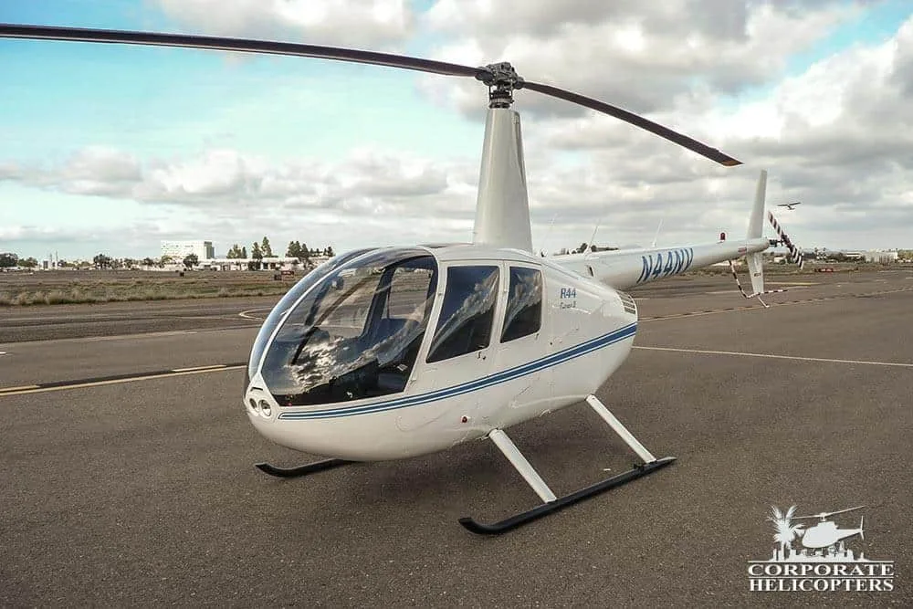 Cabin interior of a 2007 Robinson R44 Raven II.