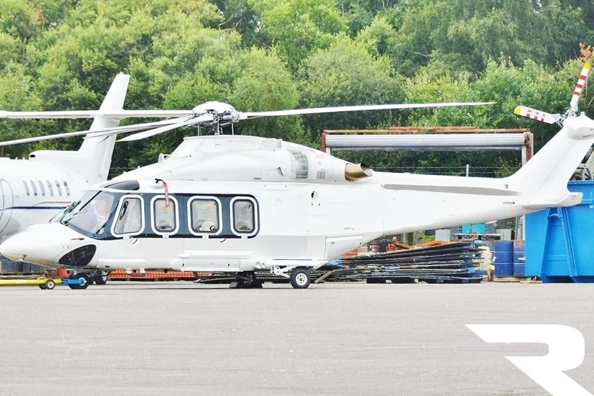 Exterior view of a 2011 LEONARDO AW139.