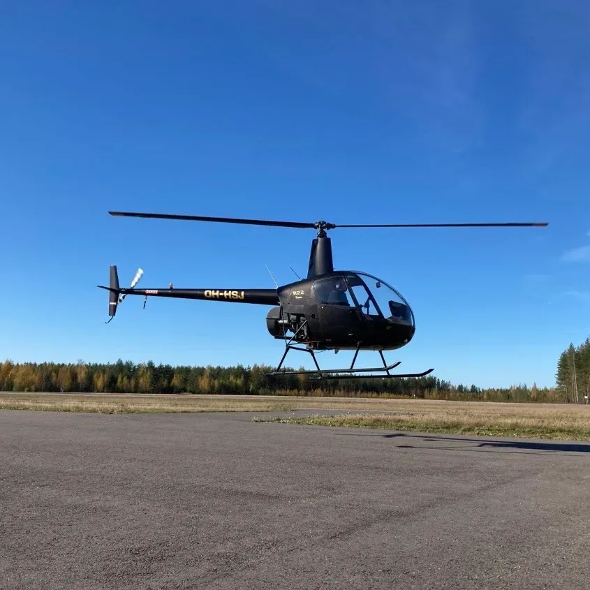 Exterior view of a 1994 Robinson R22.