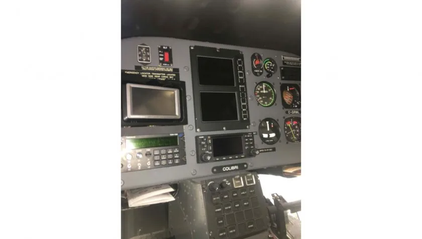 Cockpit and instrument panel of a 2008 Eurocopter EC120B 1534.
