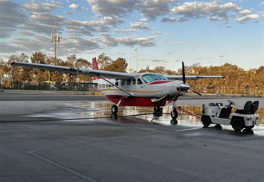 Exterior view of a 2008 Cessna 208B Grand Caravan, VH-JXB.