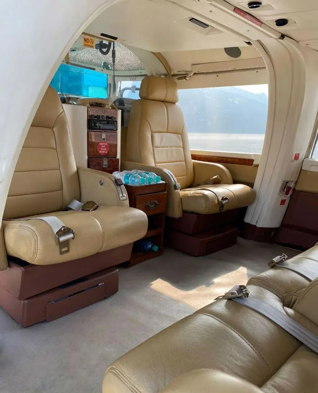 Cabin interior of a 1997 Eurocopter Dauphin AS365N-2.