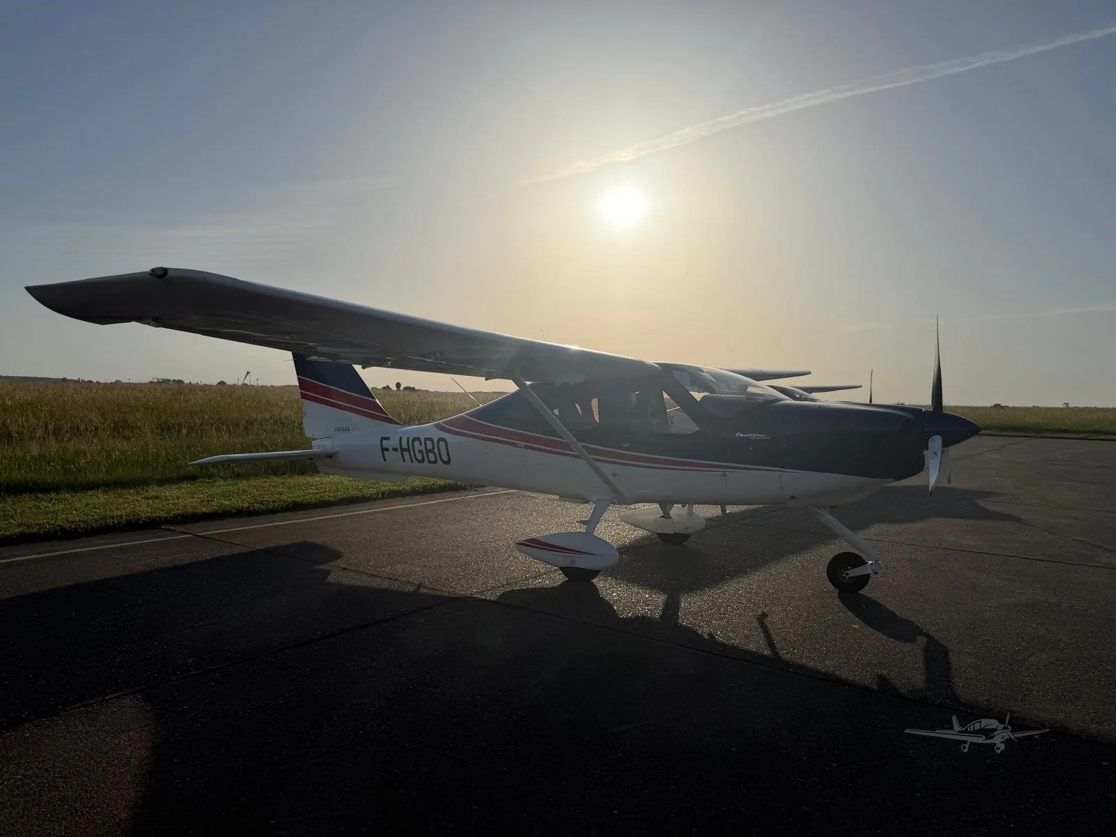 Exterior view of a 2019 TECNAM P2010 MKII, F-HGBO.