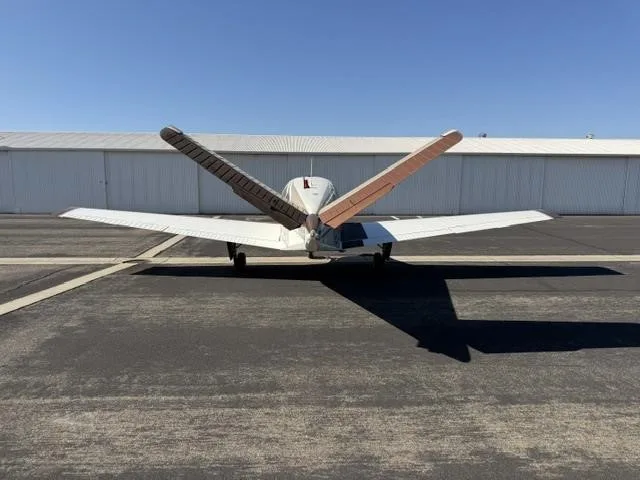 Exterior view of a 1958 BEECHCRAFT J35 BONANZA, N8391D.