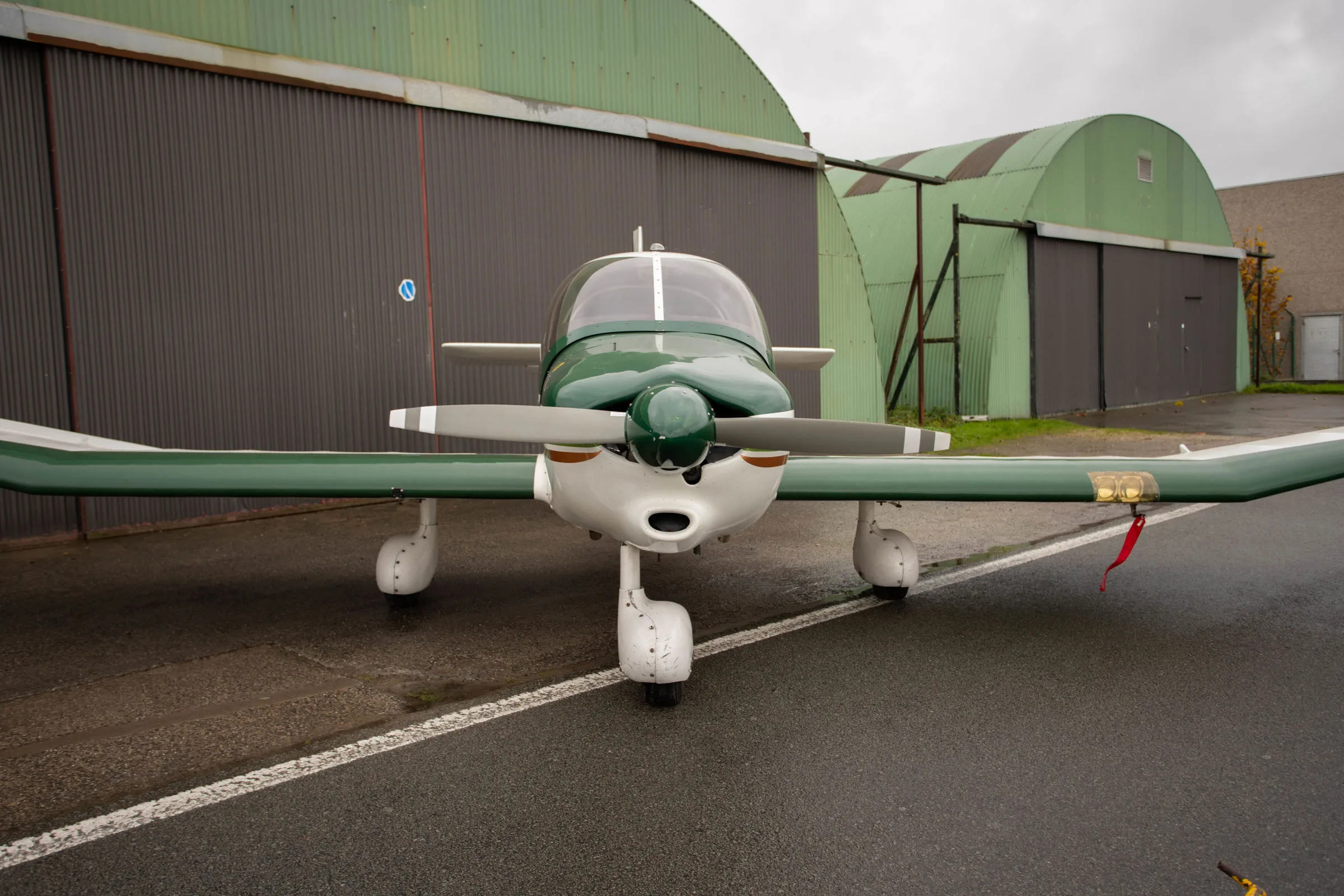 Exterior view of a 1982 Robin DR-400 120 Dauphin 2+2.