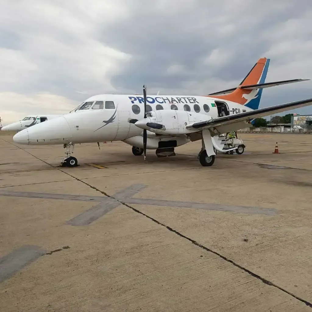 Exterior view of a 1988 British Aerospace Jetstream.