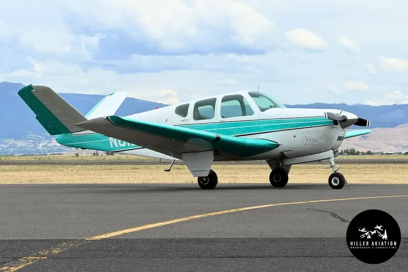 Exterior view of a 1967 Beechcraft A23-24.