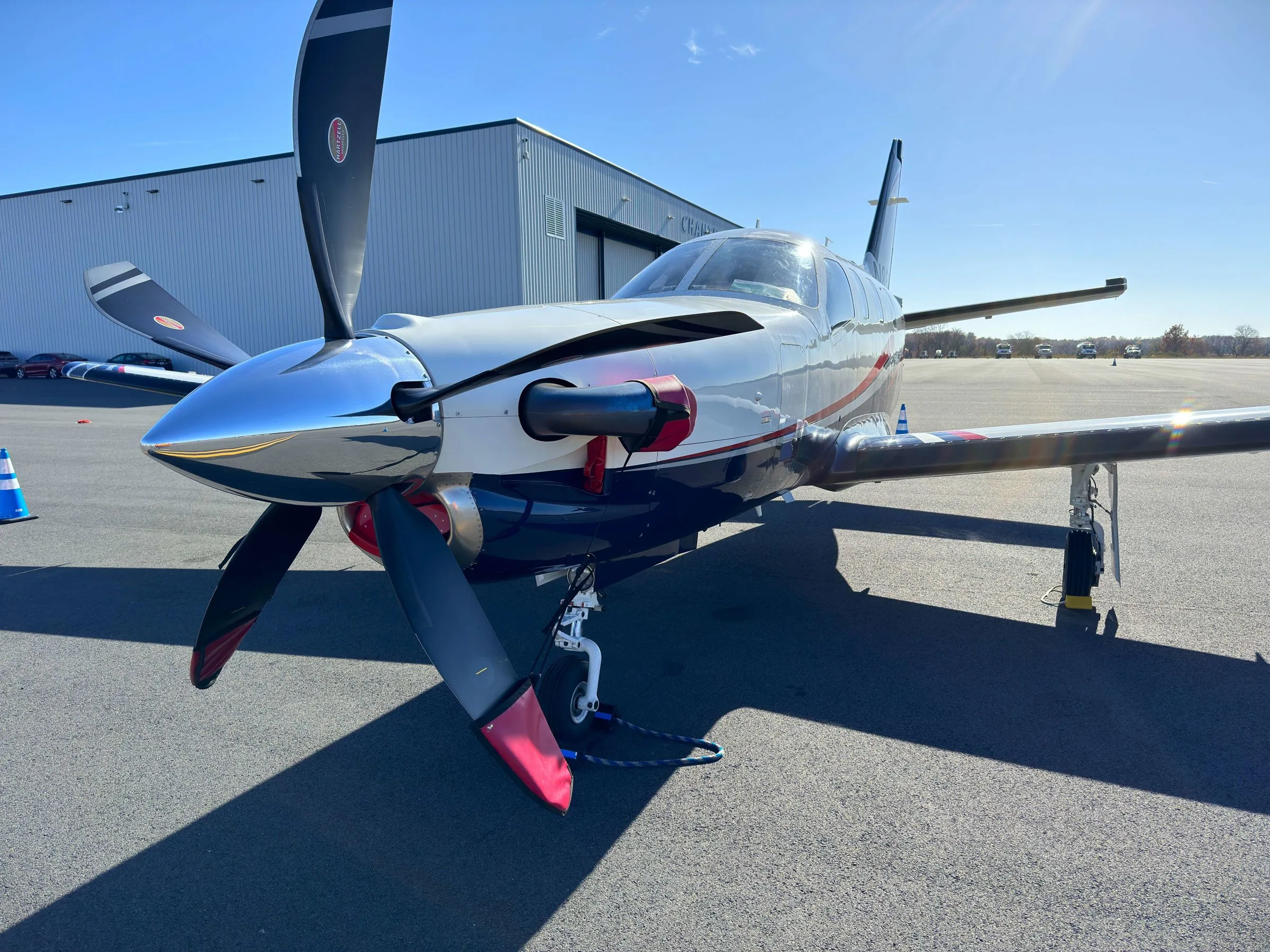 Exterior view of a 2007 Socata TBM 850.
