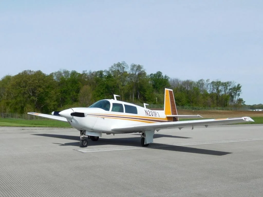 Exterior view of a 1977 Mooney 201 - N201FT Aircraft.