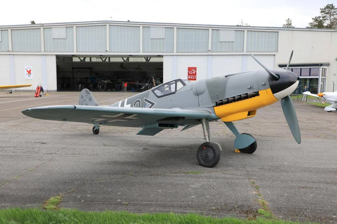 Cockpit and instrument panel of a 1944 Messerschmitt Bf-109.