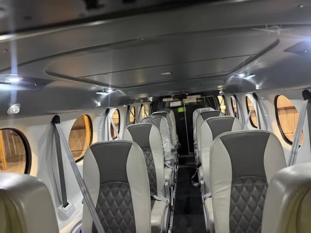 Cabin interior of a 2022 TECNAM P2012 TRAVELLER.