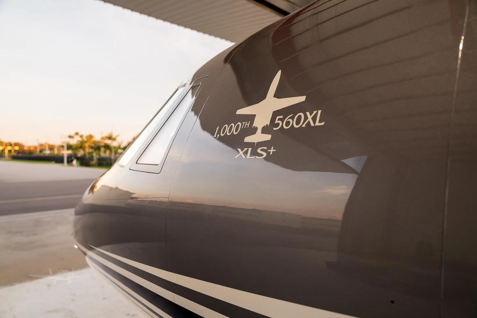Exterior view of a 2021 CESSNA CITATION XLS+, N963AD.