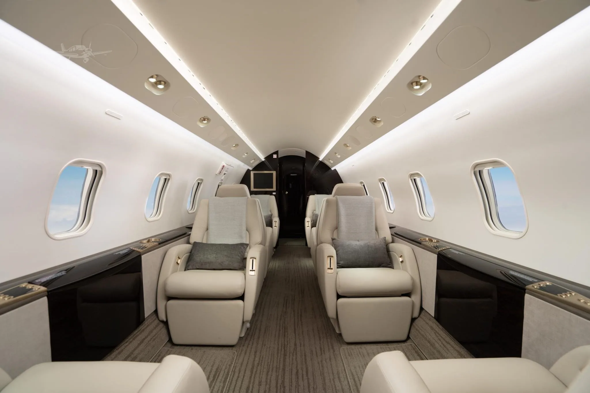 Cabin interior of a 2005 BOMBARDIER CHALLENGER 300.