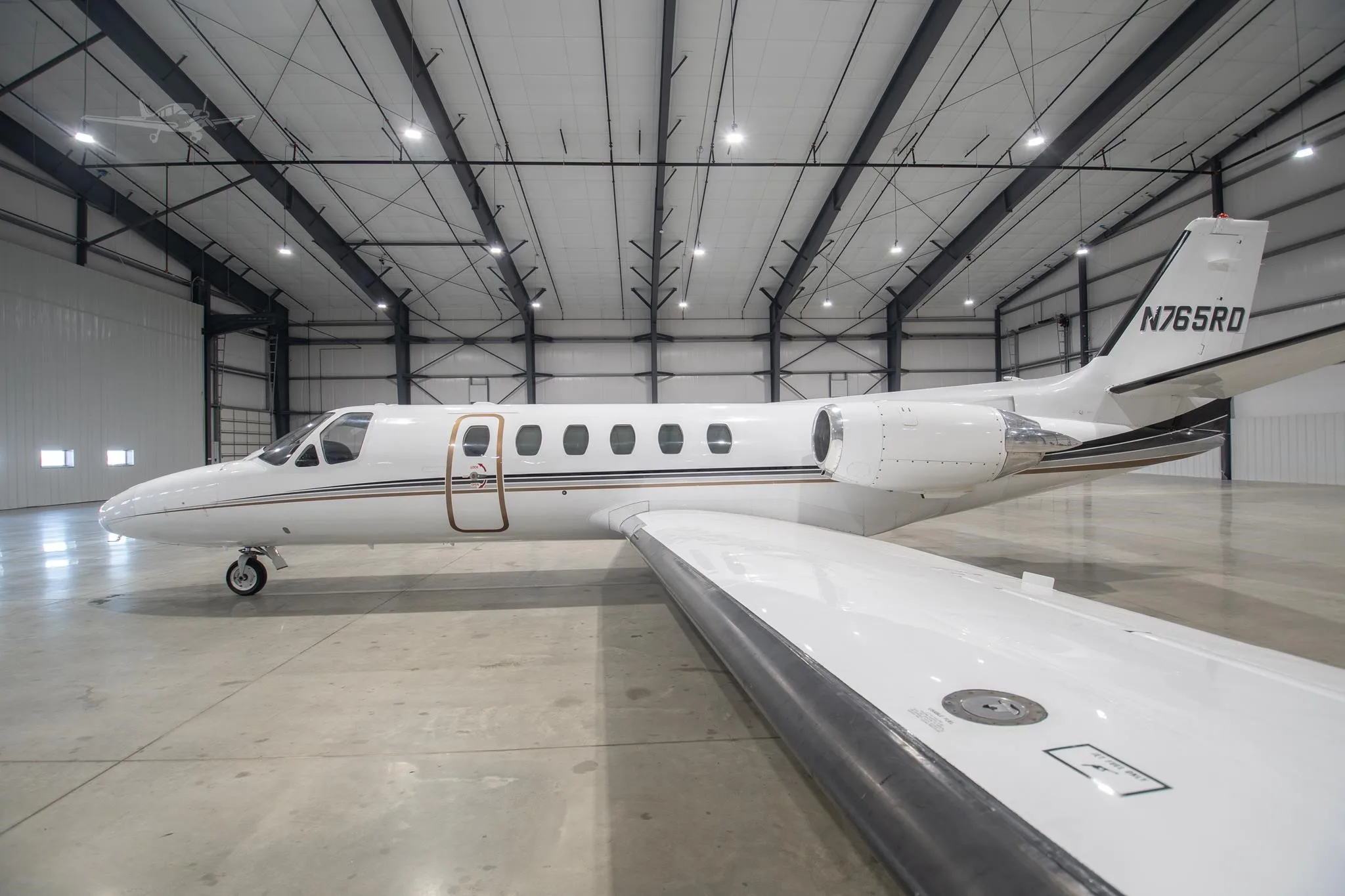 Exterior view of a 1981 CESSNA CITATION II, N765RD.