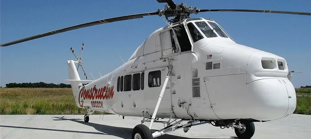 Engine detail of a 1972 Sikorsky.