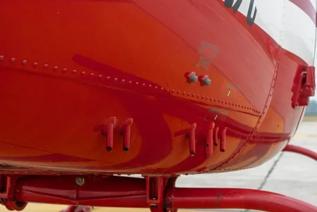 Engine detail of a 2017 Bell.