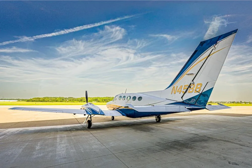 Exterior view of a 1979 CESSNA 421C, N45BB.