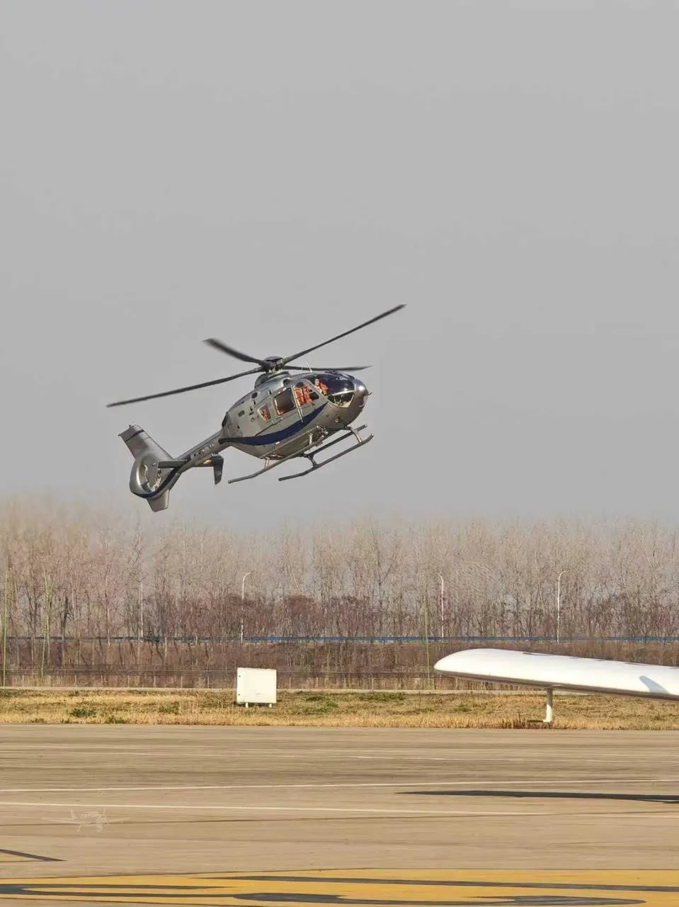 Exterior view of a 2012 EUROCOPTER EC135P2.