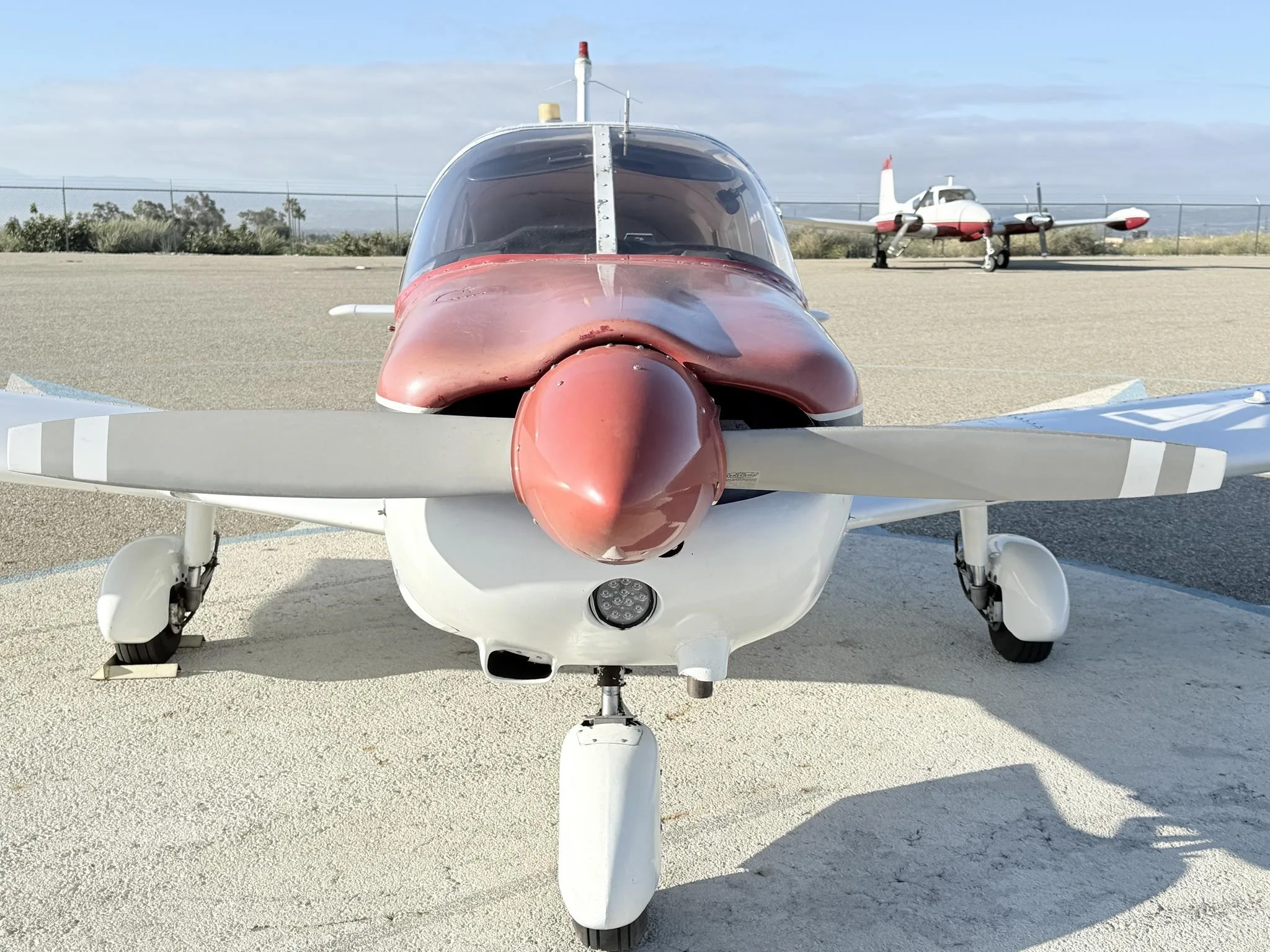 Exterior view of a 1967 PIPER CHEROKEE 180, N4786L.