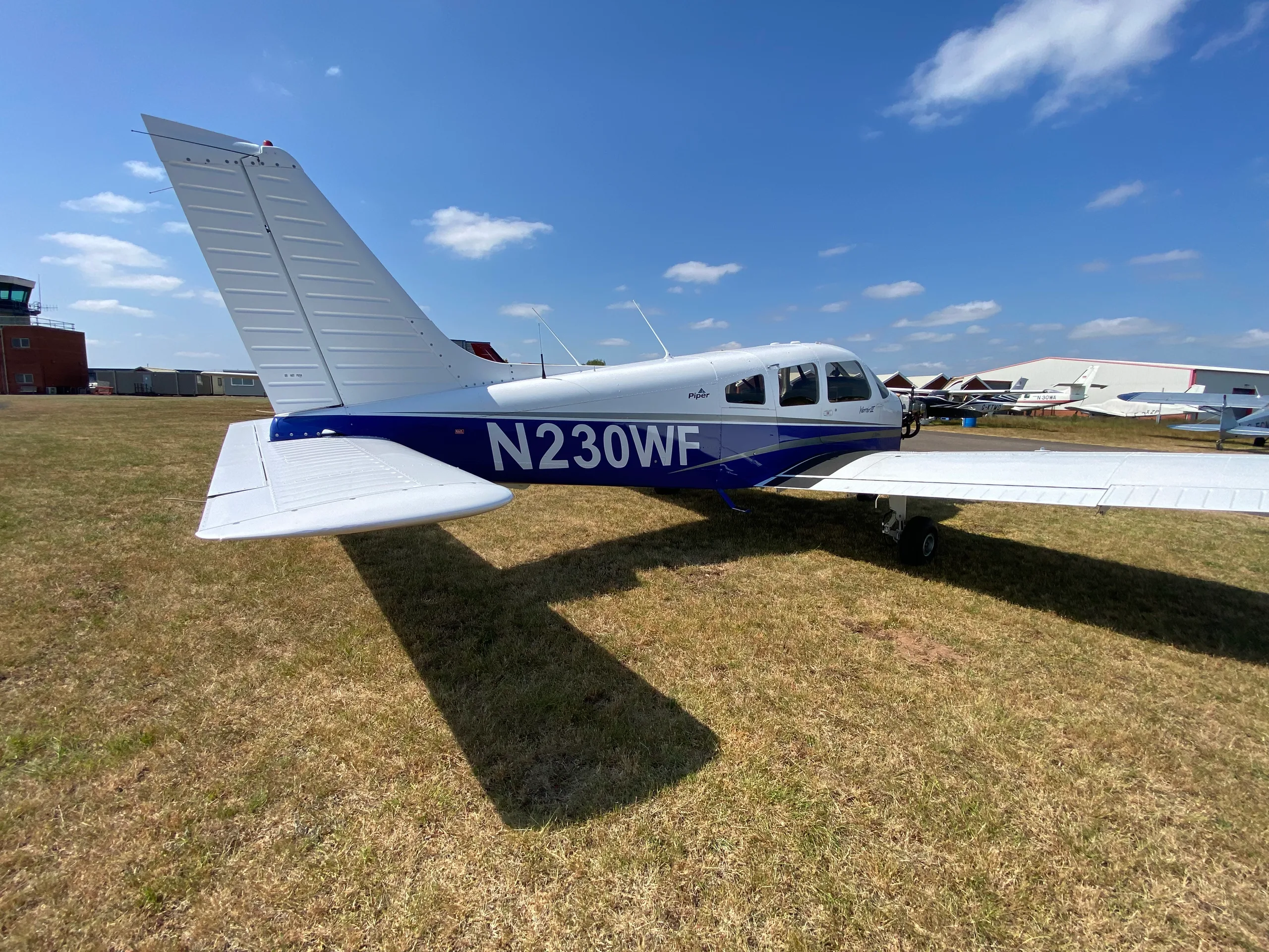 Exterior view of a 1979 Piper PA28RT-201 Arrow IV.