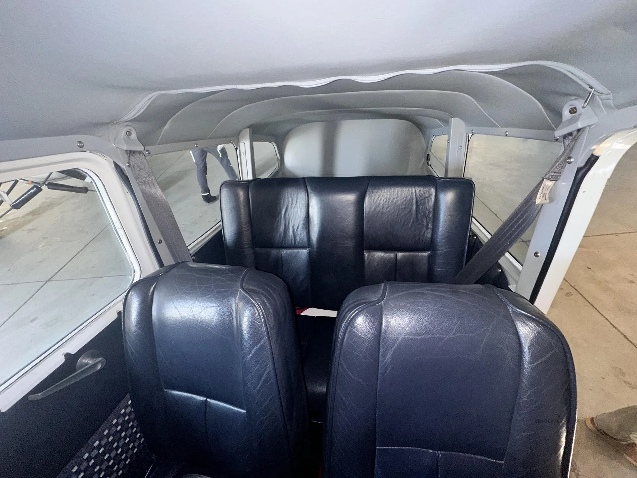 Cabin interior of a 1962 CESSNA 185.