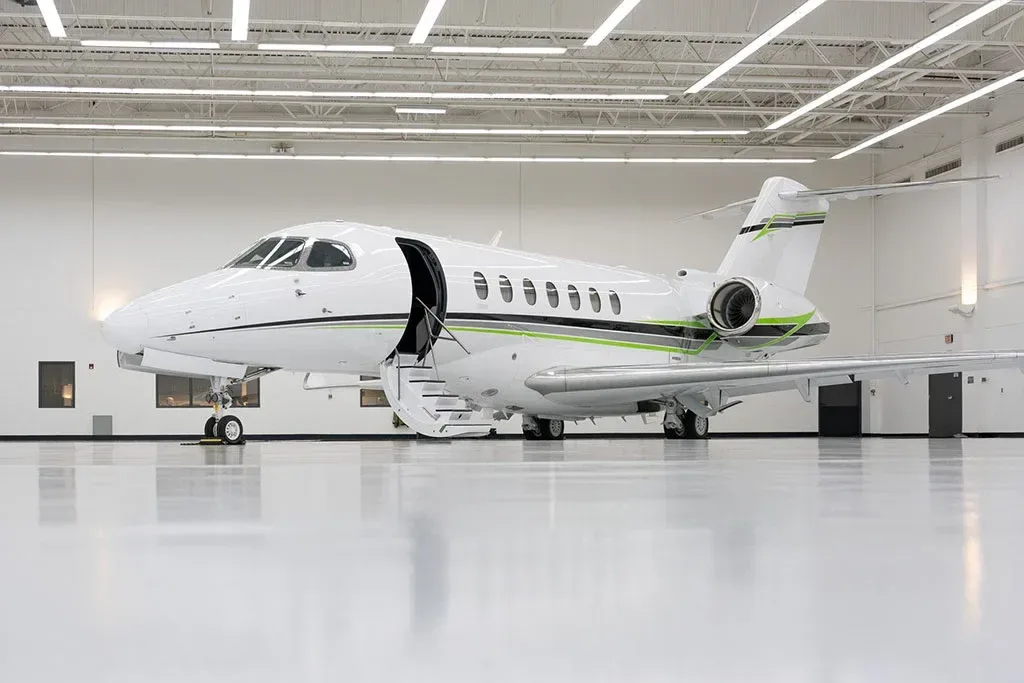 Exterior view of a 1997 Cessna Citation Bravo, N126TF.