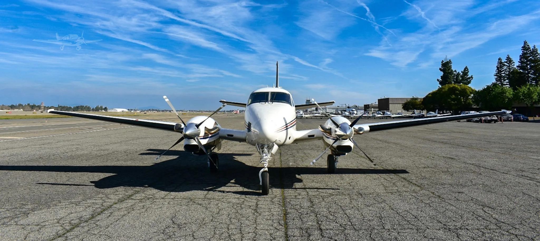 Exterior view of a 1979 BEECHCRAFT KING AIR C90, N227DC.