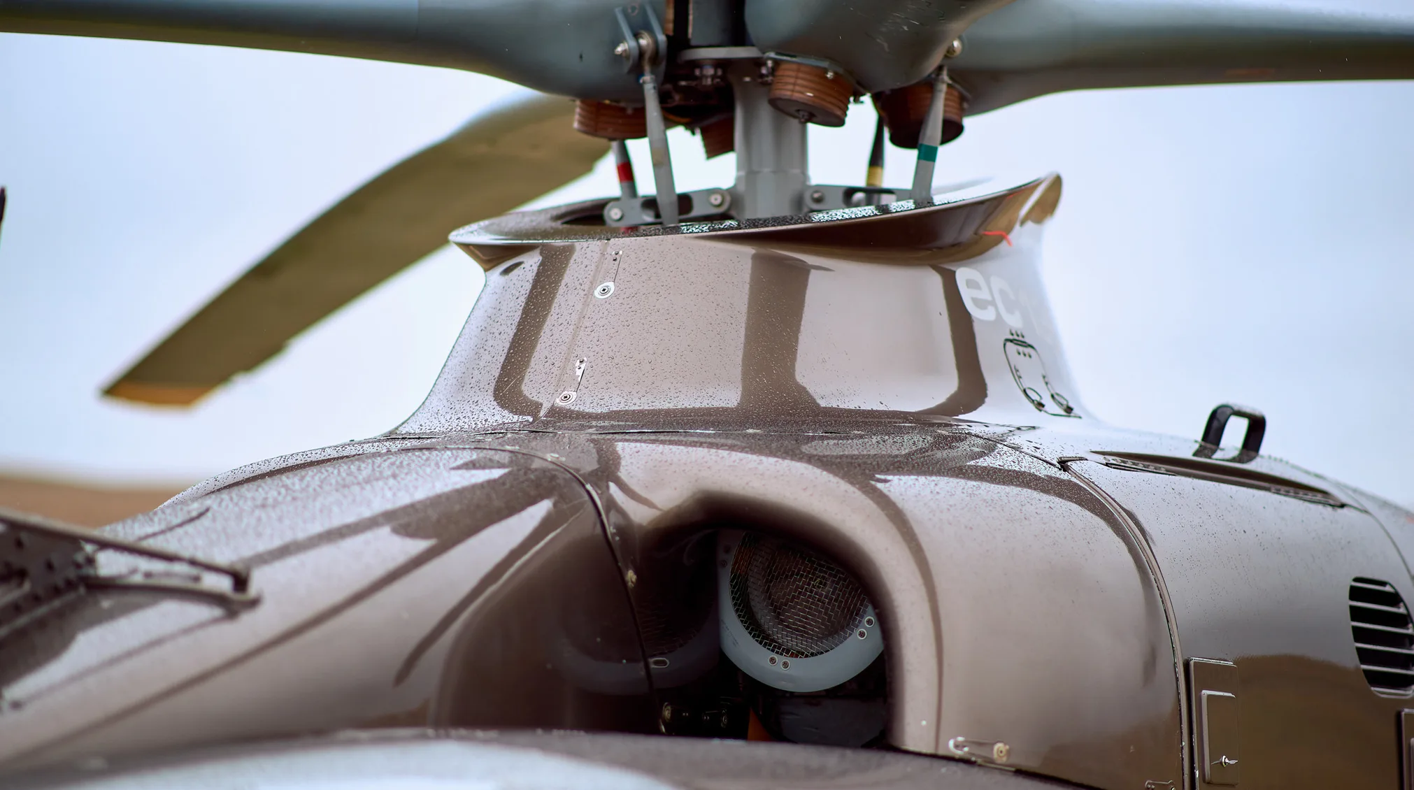 Engine detail of a 2002 Airbus EC135T1.