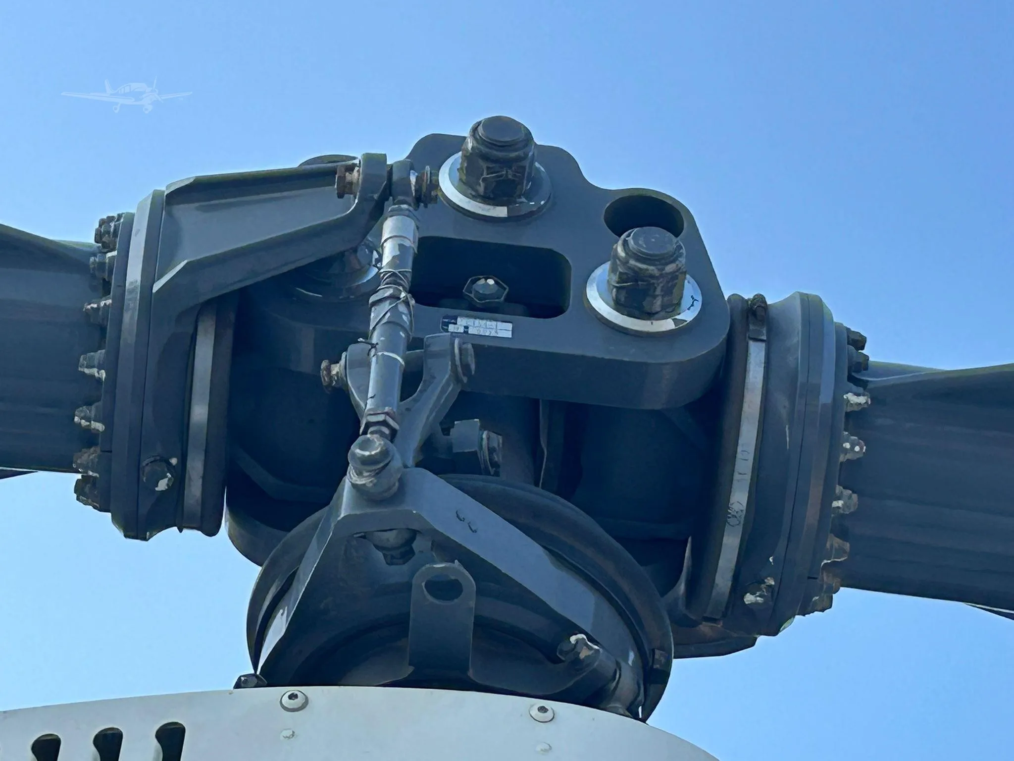 Engine detail of a 2016 ROBINSON R44 RAVEN II.