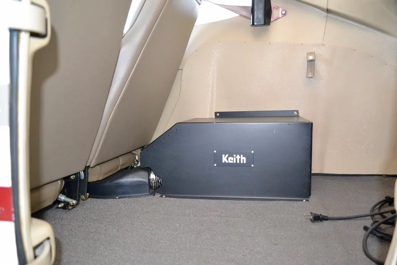 Cabin interior of a 2005 Cessna 182T Skylane.