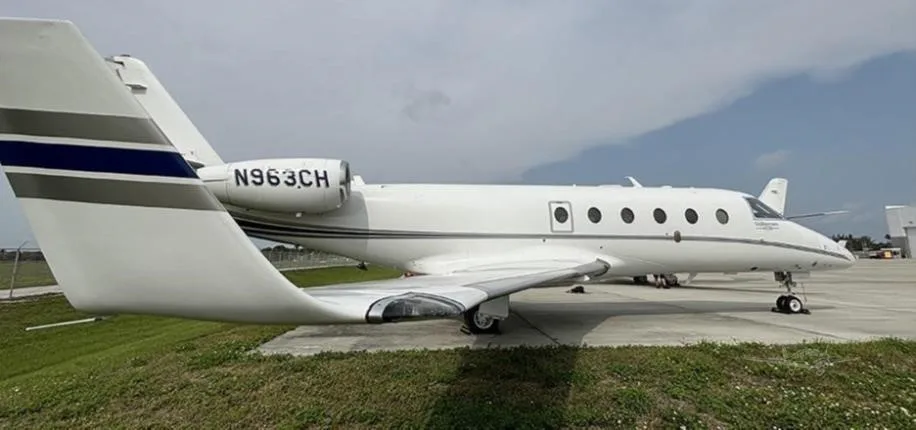 Exterior view of a 2016 GULFSTREAM G150, N963CH.