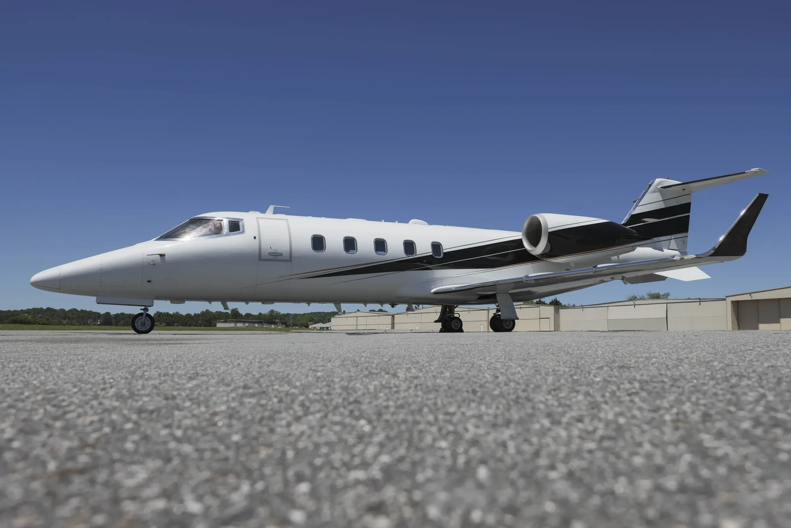 Cabin interior of a 2011 Learjet 60.