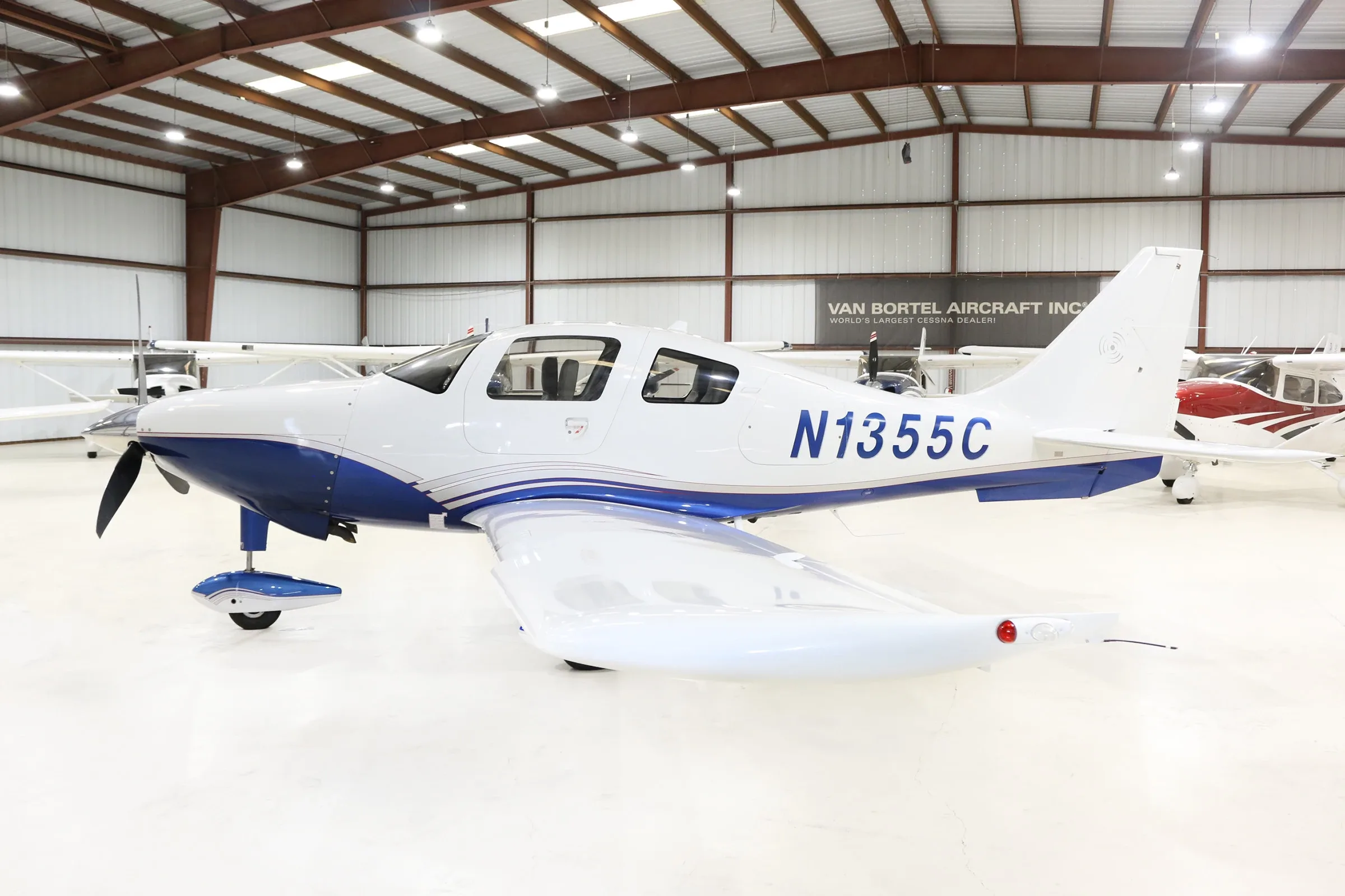 Exterior view of a 1974 Cessna 177RG, N1948B.