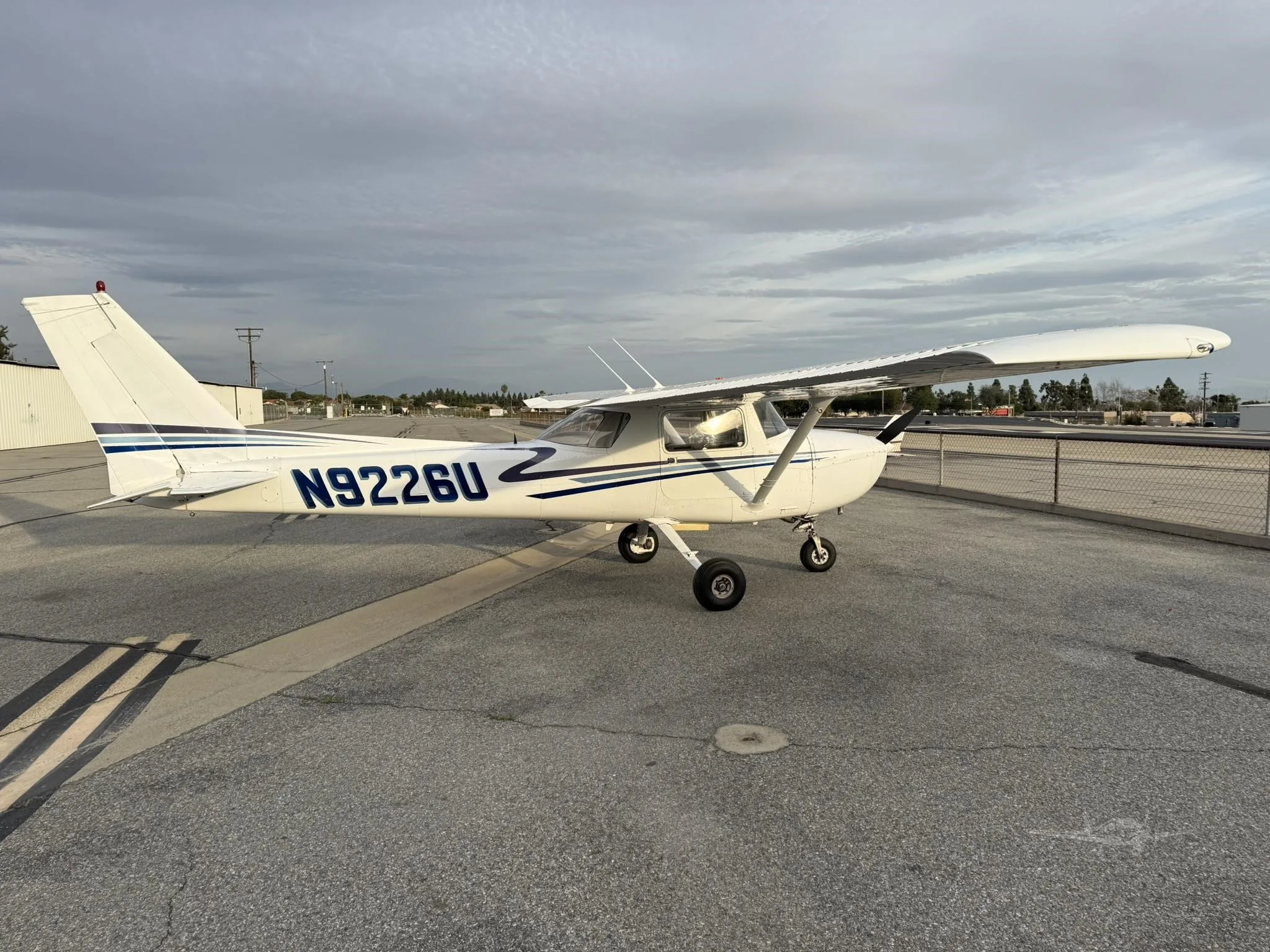Exterior view of a 1976 CESSNA 150, N9226U.