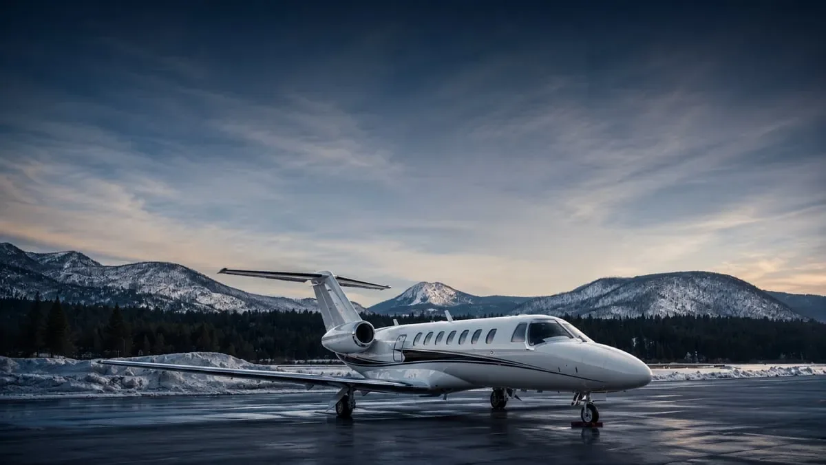 Exterior view of a Hawker 400XPR, N488B.