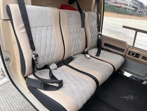 Cabin interior of a 2015 BELL 407GXP.