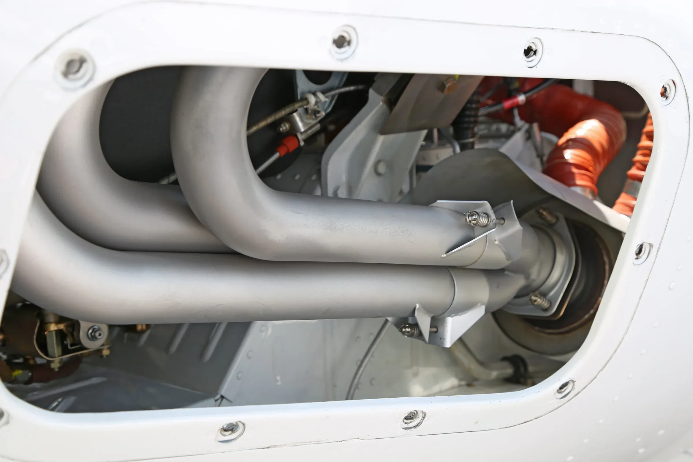 Engine detail of a 2007 Beechcraft G36 BONANZA 60th Anniversary Ed.