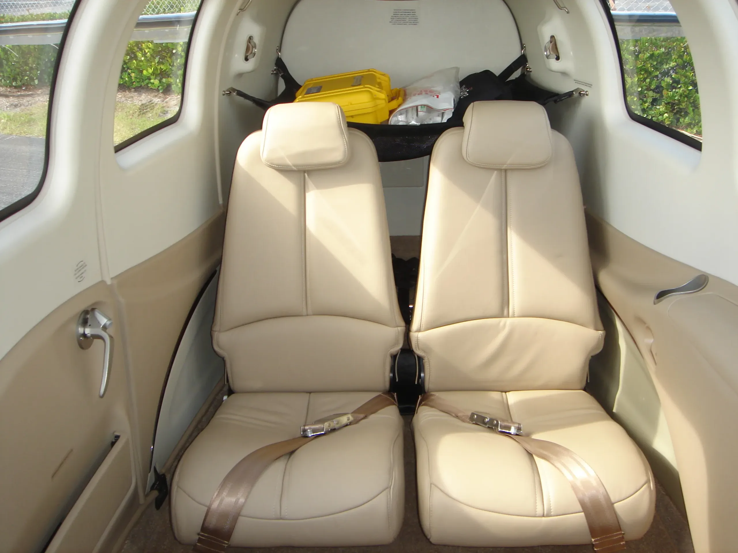 Cabin interior of a 2013 Beechcraft Baron G58.