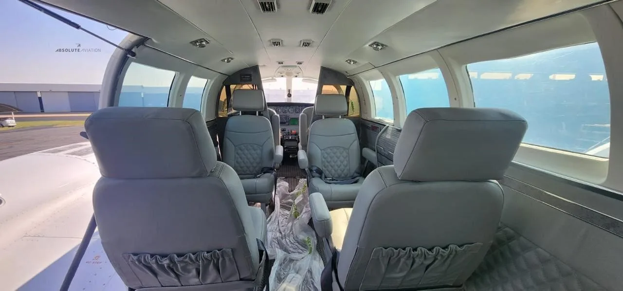Cabin interior of a 1978 CESSNA 402B.